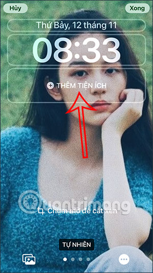 Thêm tiện ích trên iPhone