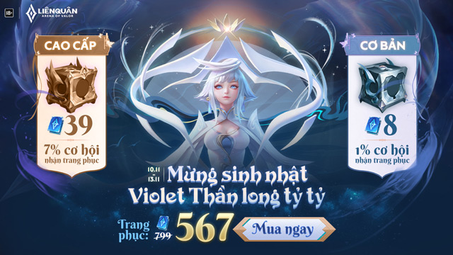 Sự kiện Mừng sinh nhật Violet Thần Long tỷ tỷ