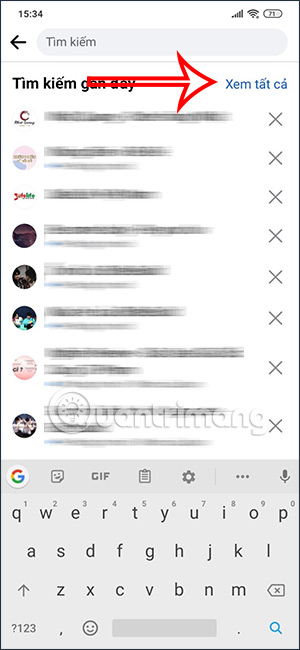 Xem tất cả nội dung Facebook tìm kiếm