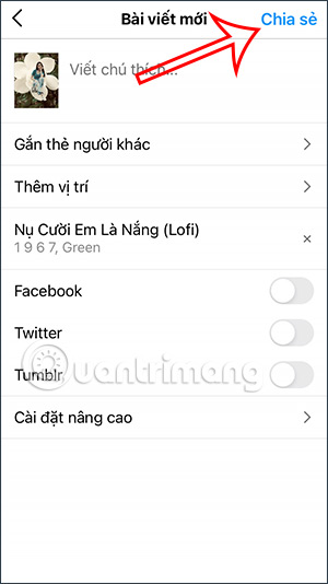 Lưu bài đăng Instagram