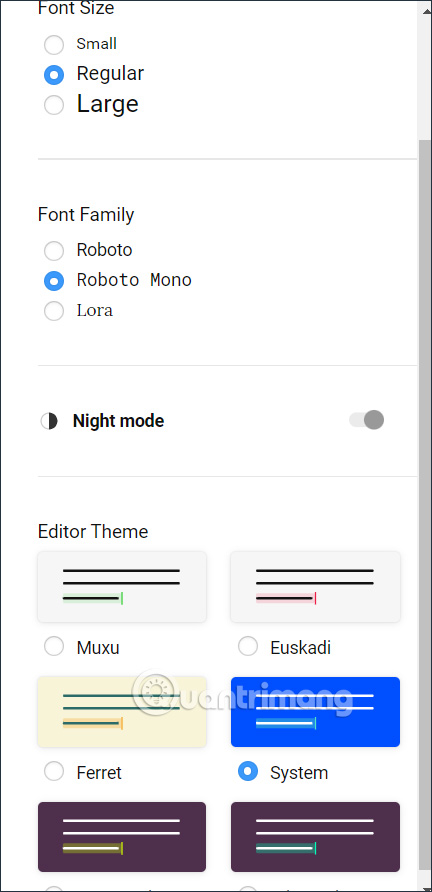 Đổi giao diện ghi chú trên Chrome