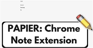 Cách dùng Papier tạo ghi chú trên Chrome