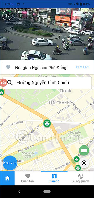 Xem camera trên app TTGT Tp Hồ Chí Minh