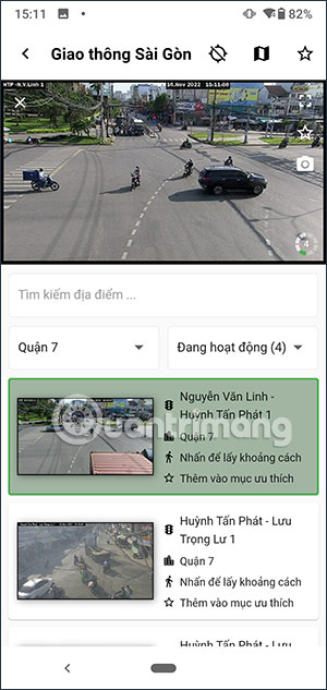 Giao diện camera