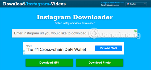 Instagram Downloader cho Instargram