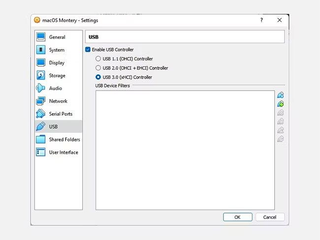 Chọn USB 3.0