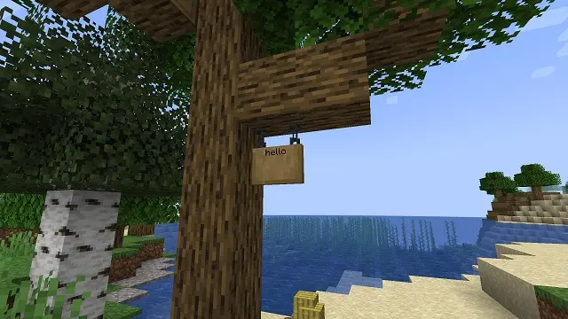 Hướng dẫn sử dụng Bảng Treo trong Minecraft