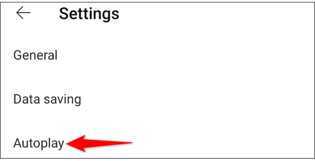 Nhấn vào “Autoplay”