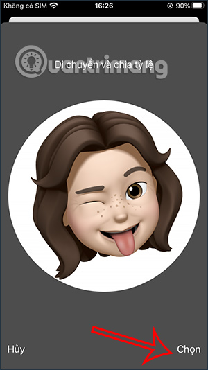CHọn tỷ lệ avatar