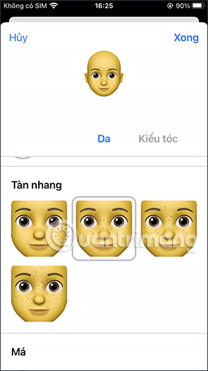 Tạo gương mặt memoji