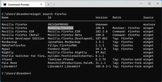 Chọn Mozilla Firefox