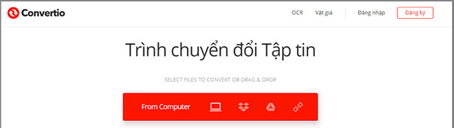 Convertio là một giải pháp chuyển đổi trực tuyến