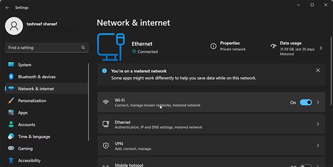 Tab Network & Internet