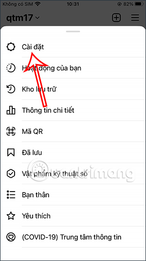 Cài đặt Instagram