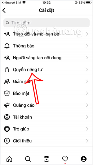 Quyền riêng tư Instagram