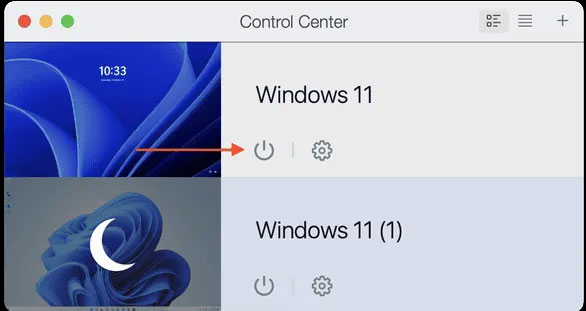 Tắt máy ảo Windows