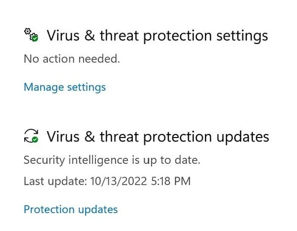 Nhấp vào Manage settings
