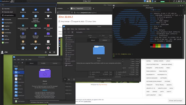 Desktop Zinc XFCE