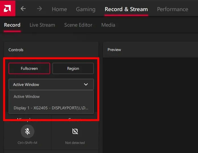 Nhấp vào “Fullscreen”