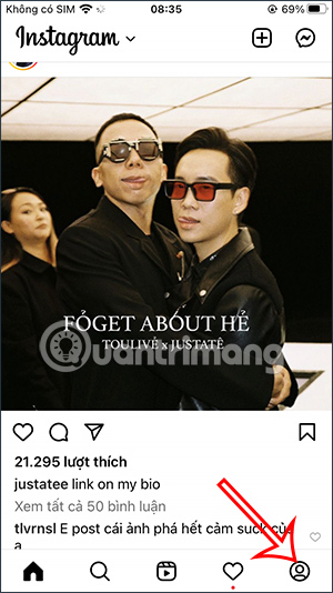 Hồ sơ Instagram cá nhân