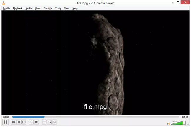 VLC phát file MPG
