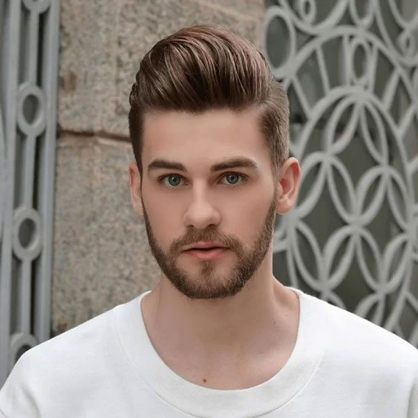 Kiểu tóc Short Quiff có mái nhuộm