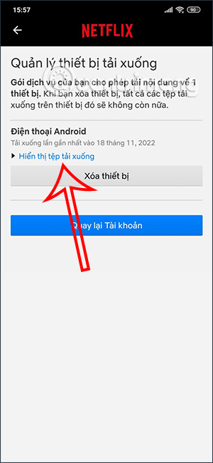 Danh sách thiết bị tải xuống Netflix