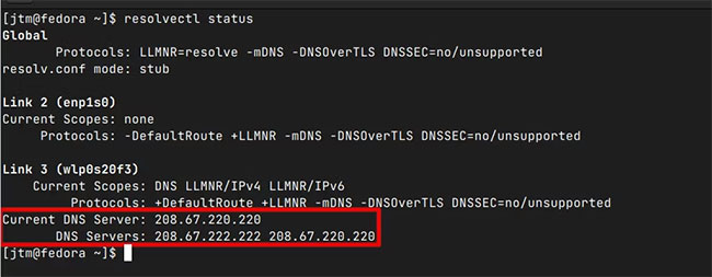 Tìm DNS server hiện tại trên Linux