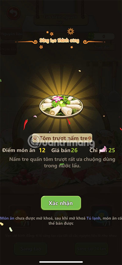 che tao mon an moi tiem lau duong