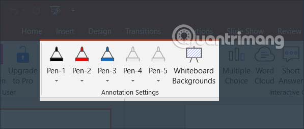 Annotation Settings trong ClassPoint