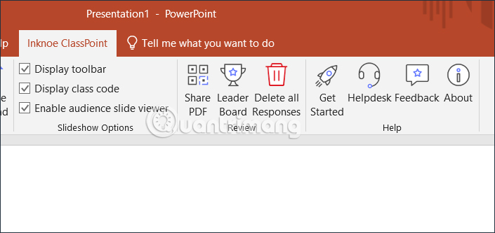 Công cụ hỗ trợ trình chiếu slide trong ClassPoint