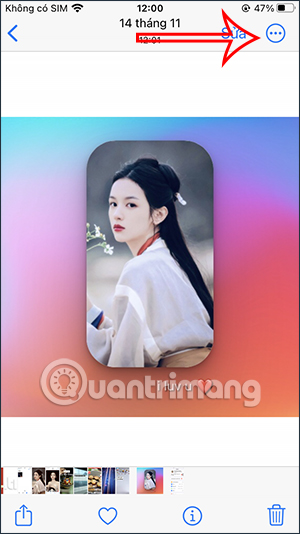 Tùy chọn ảnh trên iPhone