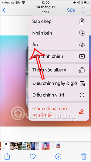 Ẩn ảnh trên iPhone 