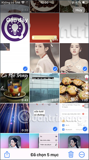 Các tập tin muốn ẩn