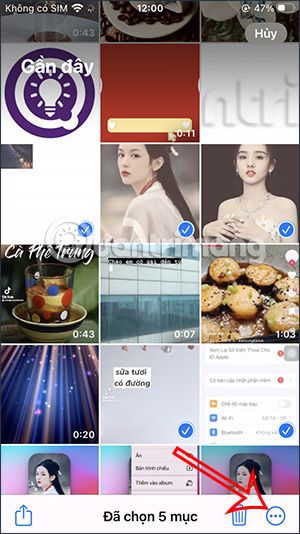 Tùy chọn các tập tin