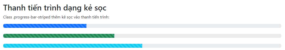 Thanh tiến trình dạng kẻ sọc