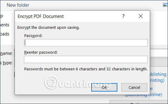 Nhập mật khẩu PDF trên Word