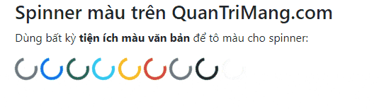 Spinner màu sắc