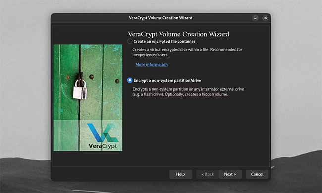 Dùng VeraCrypt mã hóa một phân vùng/ổ không thuộc hệ thống