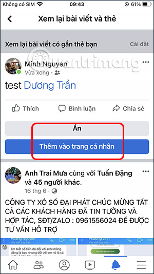 Tùy chỉn bài tag trên Facebook