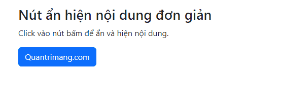Nút ẩn hiện nội dung