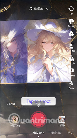 Tranh vẽ hiệu ứng manga TikTok
