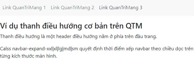 Tạo thanh điều hướng bằng Bootstrap