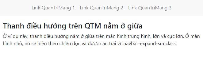 Thanh điều hướng nằm giữa