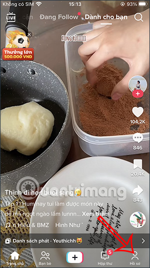Truy cập TikTok