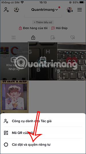 Cài đặt TikTok