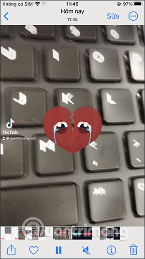Video TikTok nháp