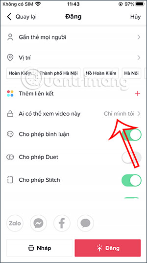 Chỉ mình bạn nhìn video TikTok