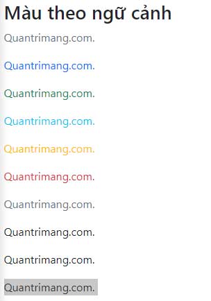 Thay đổi màu text