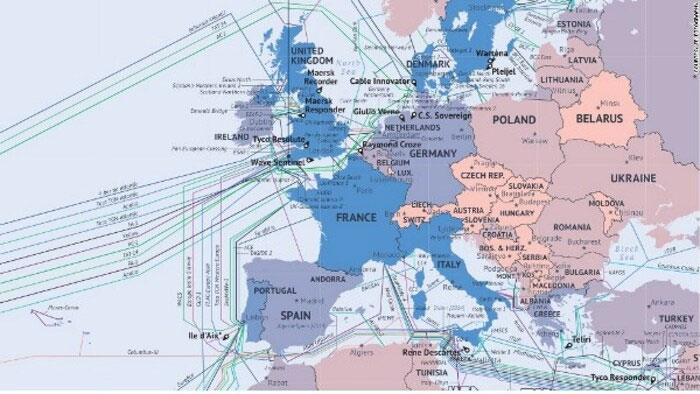 Tuyến cáp biển Châu Âu.